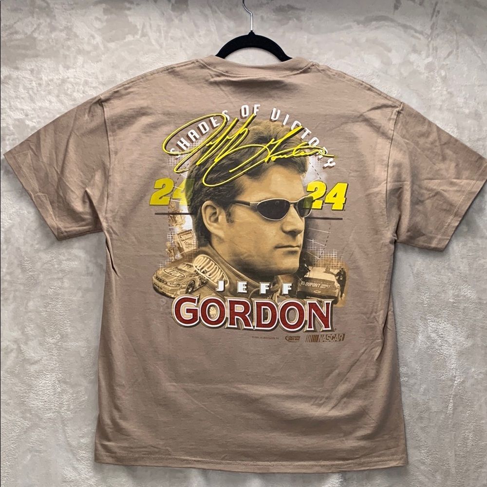 NASCAR | MEDIUM UNISEX SS T SHIRT VTG RETRO | JEFF GORDON #24 CHASE AUTHENTICS